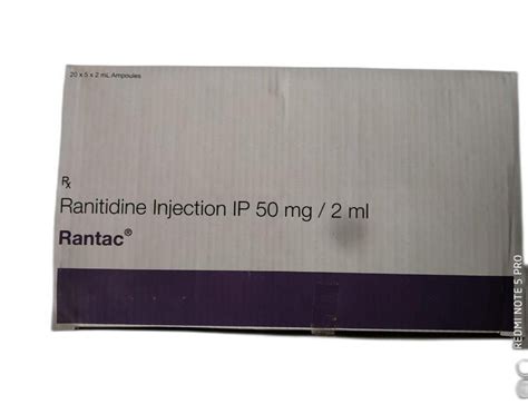 Rantac Injection Ip Prescription Treatment Ulcers And Acidity At Rs