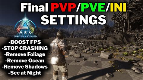 Best Ark Survival Ascended Graphics Settings Pvp Pve Ini How To