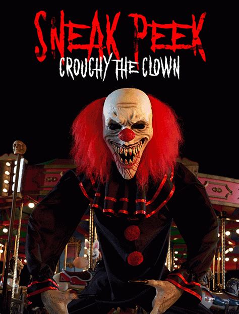 Animatronic Sneak Peek: Crouchy the Clown - Spirit Halloween Email Archive