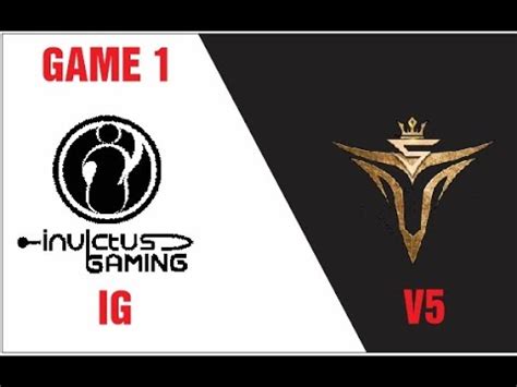 Lpl Summer Ig Vs V Game Highlight Youtube