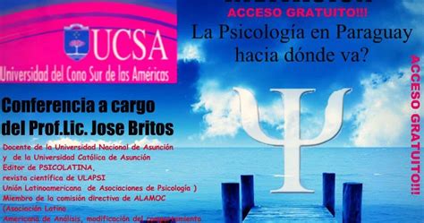 Carreras De Humanidades Ucsa La Psicolog A En Paraguay Hacia D Nde Va