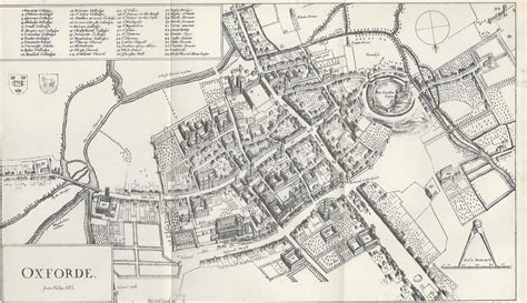 Oxford University Map of Colleges - Intriguing History