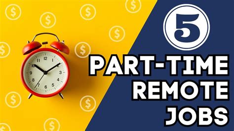 5 PART TIME REMOTE JOBS ENTRY LEVEL HIRING NOW YouTube