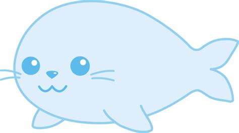 Baby Blue Seal Free Clip Art