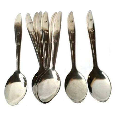 Jual 12 Pc 1 Lusin Sendok Makan Stainless Stell Tebal Indonesia Shopee