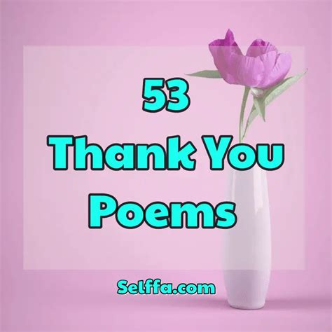 Thank You Poems For Kids