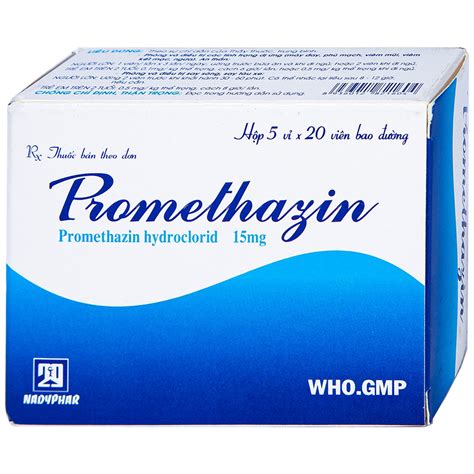 Promethazin 15mg Hộp 100 Viên Trị Dị ứng Chống Nôn