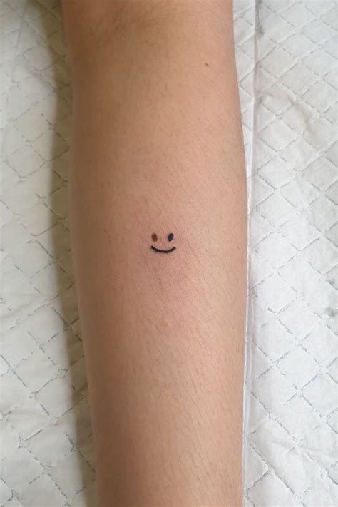 Smiley Face Tattoo Smiley Face Tattoo Face Tattoos Smile 53 Off