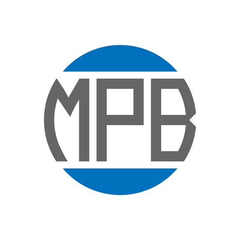 Diseño De Logotipo De Letra Mpb Sobre Fondo Blanco Concepto De