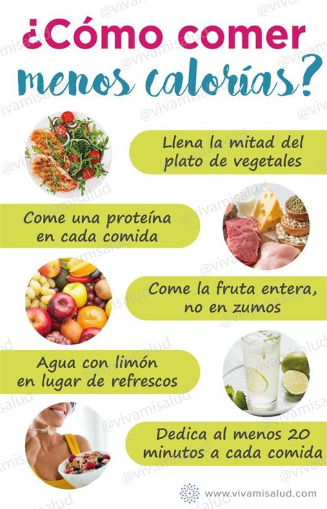 Tips Para Consumir Menos Calorías En Tu Día A Día Tips Nutricion