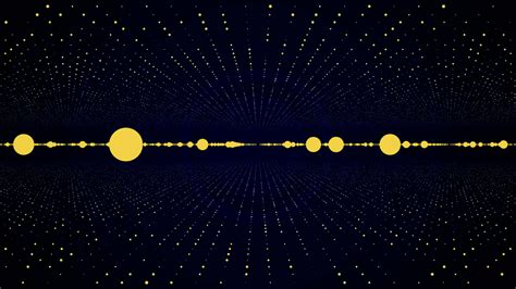 Abstract Background With Animation Of Slow Moving Particles Animation