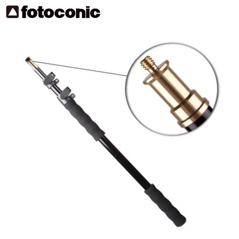 158cm 62 Aluminum Alloy Telescopic Light Boom Pole Holder Stick