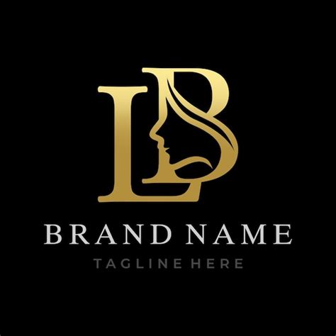 Premium Vector Letter LB Beauty Face Initial Logo Design