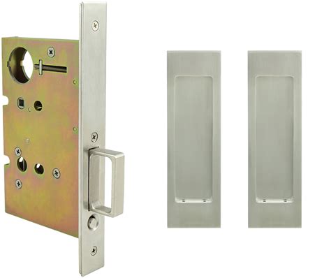 Inox Fh27pd8010 Pd8000 Passage Mortise Lockset For Pocket Doors Linear Flush Pull