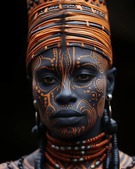 Premium AI Image | A captivating closeup of a woman adorned with ...