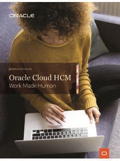 Solution Overview Oracle Cloud HCM Solution Overview Oracle Cloud Hcm