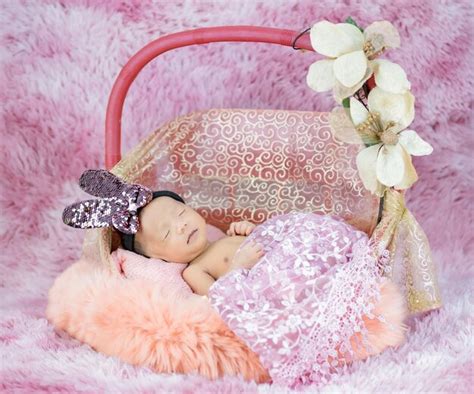 Premium Photo Beautiful Newborn Baby Sleeping In A Basket