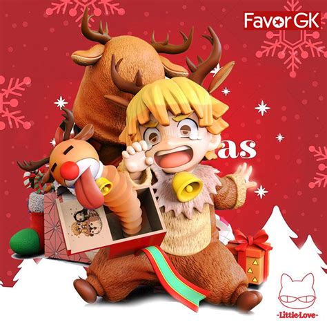 Christmas Special Reindeer Ver Crying Zenitsu Agatsuma Demon Slayer