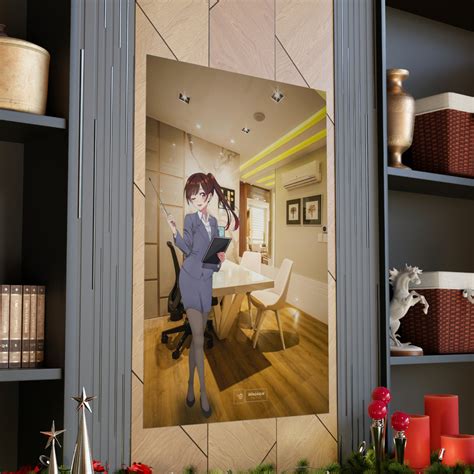 Sexy Anime Waifu Teacher in an Office Anime Cute Waifu Sexy Anime Girl