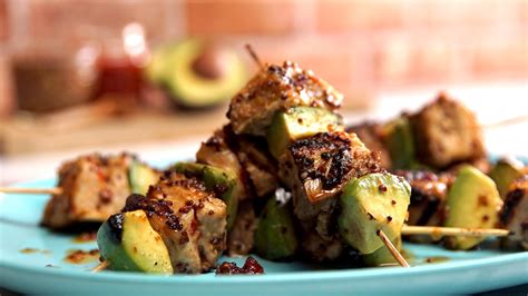 Braised Pork Belly And Avocado Skewers Tastemade