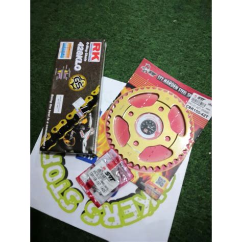 Honda RS150R Chain Sprocket Sets RK 428KLO Shopee Malaysia