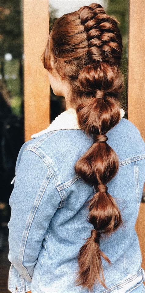 32 Cute Ways To Wear Bubble Braid Chunky Dutch And Bubble Braid Pony