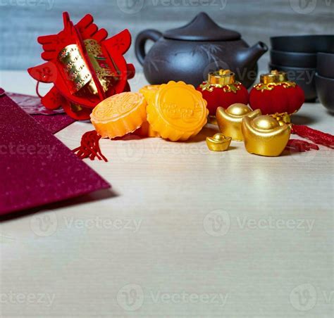 Mid Autumn Festival traditional food concept. 30804460 Stock Photo at ...