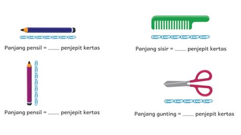 Contoh Soal Matematika Kelas 1 Sd Mi Kurikulum Merdeka Mengukur Panjang Benda Harian Haluan