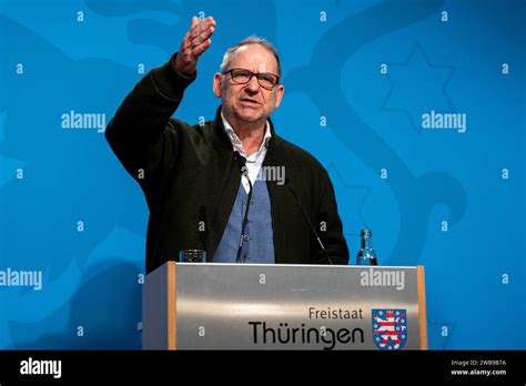 REGIERUNGSMEDIENKONFERENZ THÜRINGEN 09 01 2024 Erfurt Der Thüringer