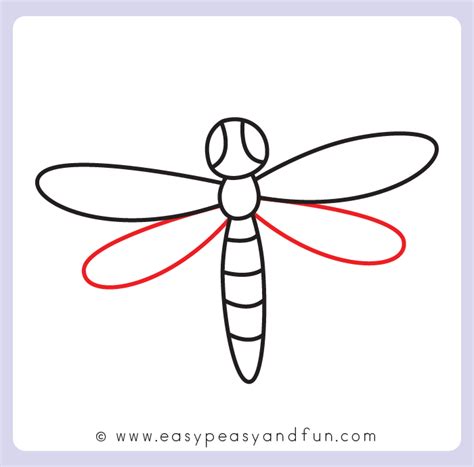 How to Draw a Dragonfly – Step by Step Drawing Tutorial - Easy Peasy ...