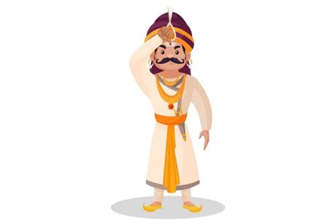 Prithviraj Chauhan Se Aplica Tilak En La Frente Ilustraci N Gr Fica