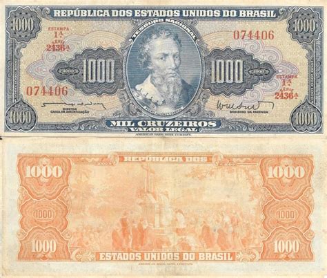 BRASIL CEDULA DE 500 CRUZEIROS D JOÃO ANO 1962 CAT C