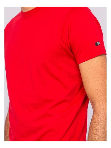 T Shirt Col Rond Pur Coton Organique Wamassou Rouge Kiabi