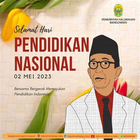 Selamat Hari Pendidikan Nasional Tahun 2023 Website Kalurahan Bangunjiwo