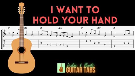 The Beatles I Want To Hold Your Hand Guitar Tab Youtube