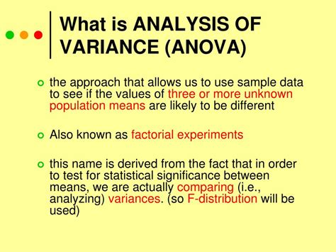 Ppt Analysis Of Variance Anova Powerpoint Presentation Free Download Id 3005021