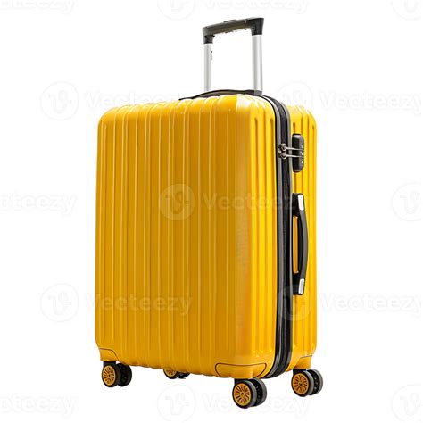 Hardside Travel Luggage Suitcase On Isolated Transparent Background