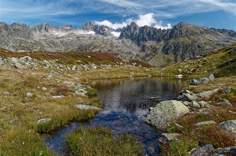 A Natural Stage High Alpine Landscape Near The Susten Pass Flickr