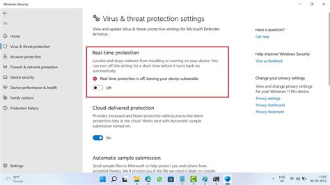 Enable Or Disable Windows Defender Realtime Protection In Windows 11 Youtube