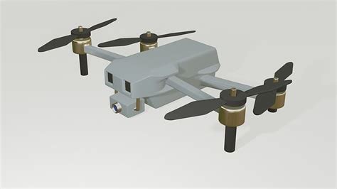 Quadcopter with camera for photography 3D model | CGTrader