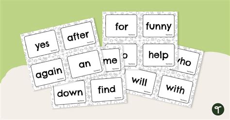 Dolch Sight Words Kindergarten Flash Cards Edusvetgobgt