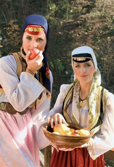 Bosniak Woman In Traditional Costume Bosnia And Herzegovina European