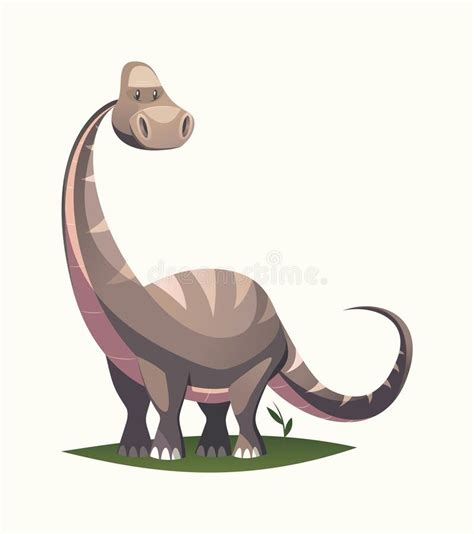 Dinosaur Brontosaurus and Human Size Comparison Stock Illustration ...