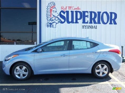 2013 Blue Sky Metallic Hyundai Elantra Gls 74095345 Photo 4 Car Color Galleries