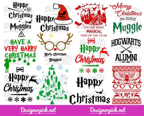 390 Harry Potter Christmas Svg Bundle Best Quality Design Bundle