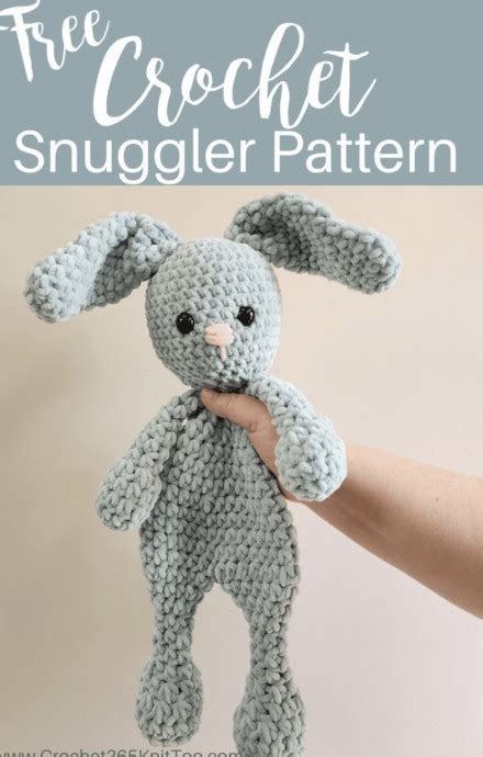 Free Bunny Crochet Snuggler Pattern FREE CROCHET PATTERN Craftorator