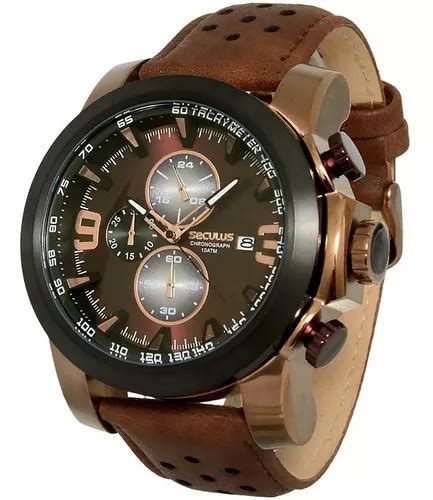 Reloj Seculus para hombre con cronógrafo grande 44024gpsvmc2 color de