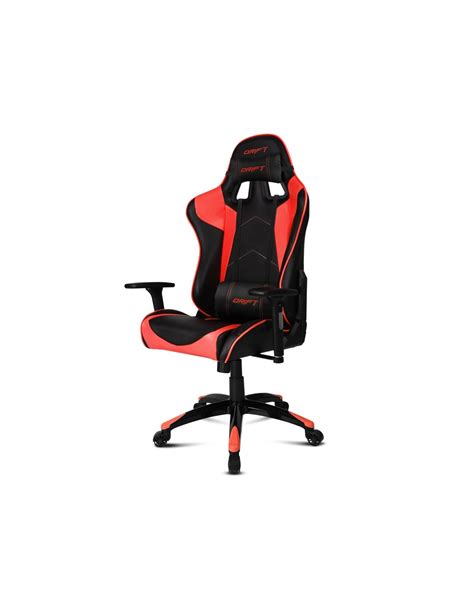 DRIFT DR300 Silla Para Videojuegos De PC Asiento Acolchado Negro Rojo