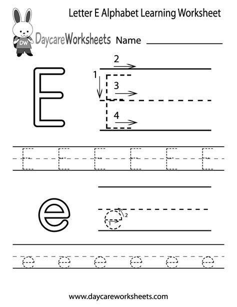 Letter E Activities For Preschool