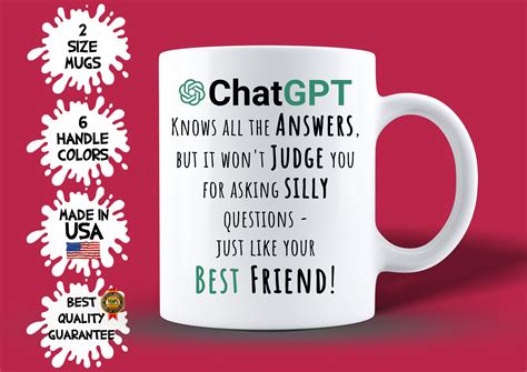 Chatgpt Mug Best Chat GPT Coffee Gift Idea Chatgpt Best Seller 2023